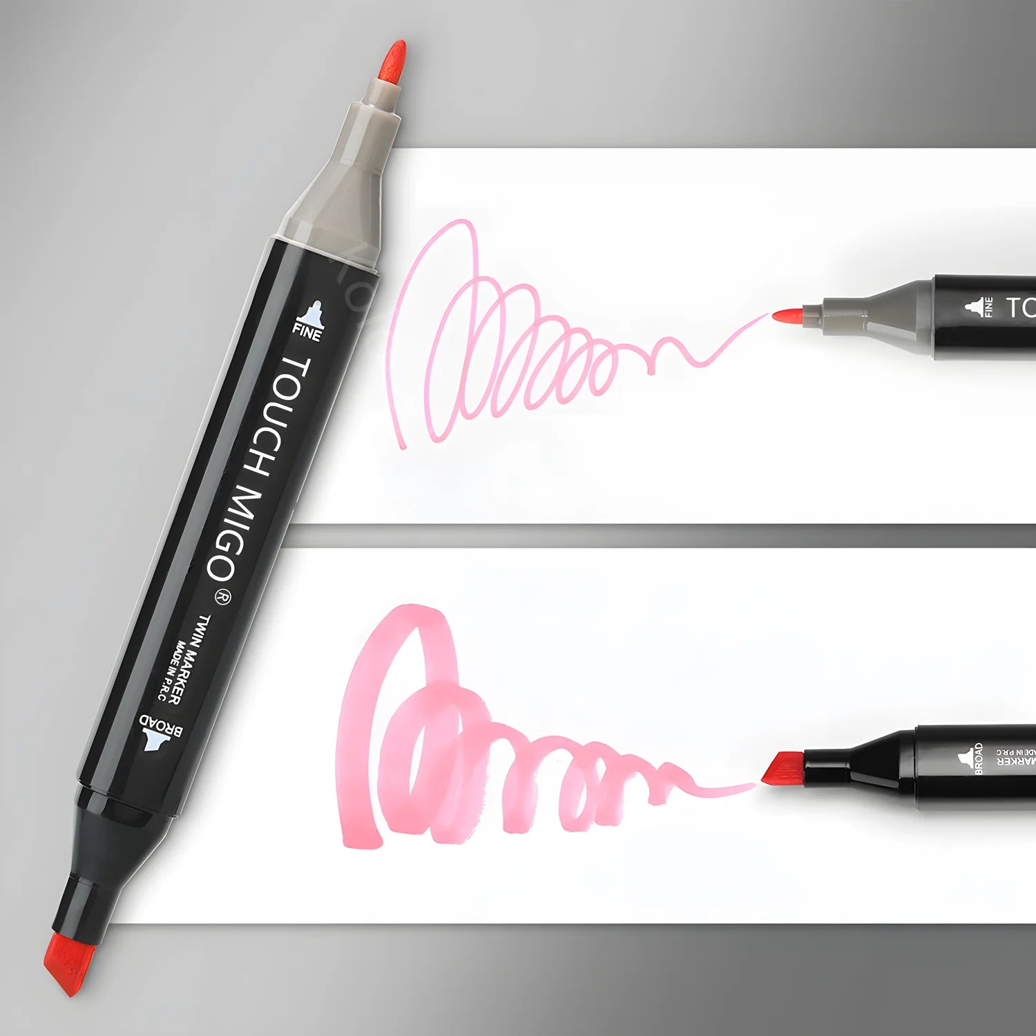 Aesthetic Dual-Tip Alcohol Art Markers - 12, 24, 36, 48, 60, 80, and 168 Color Set with Case