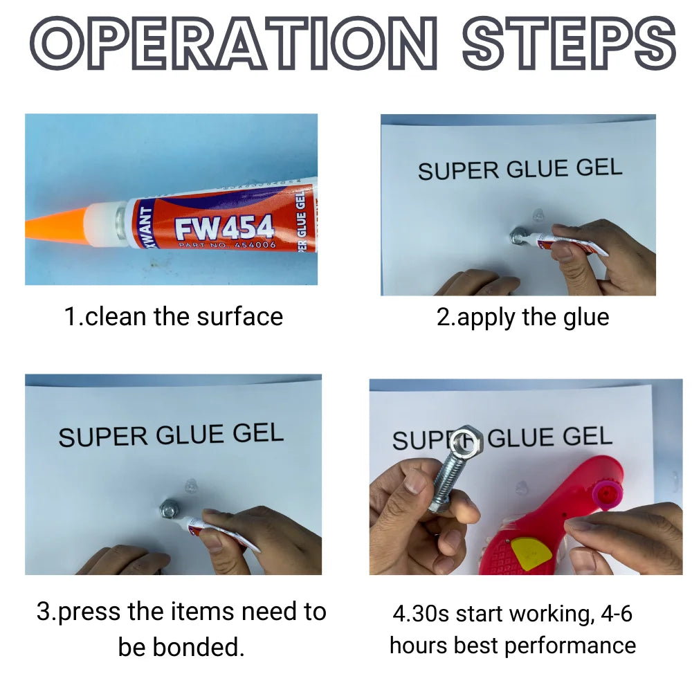 UltraBond Super Glue Gel — Fast-Dry Precision Adhesive (Waterproof & Strong Hold)
